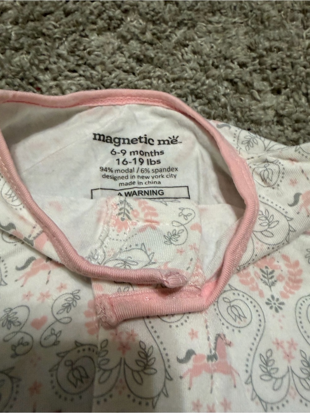 Magnetic Me Carousel Ruffle Footies - Picture 5 of 5